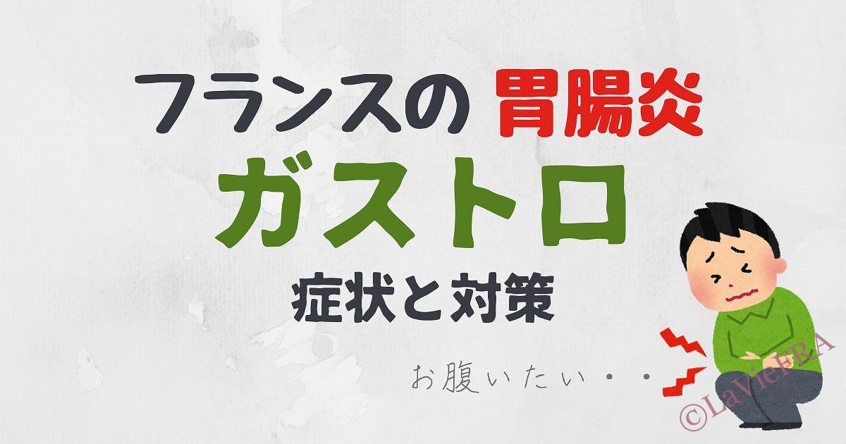 フランスのお腹の病気ガストロ症状と対策