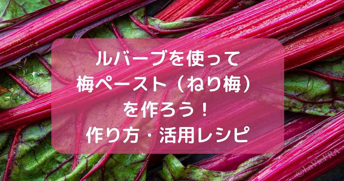 ルバーブで練り梅もどき 作り方 活用レシピ 保存方法 海外で梅干しの代用に ラビフラ La Vie En France フランス生活情報 ルバーブで練り梅もどき 作り方 活用レシピ 保存方法 海外で梅干しの代用に ラビフラ La Vie En France フランス生活情報